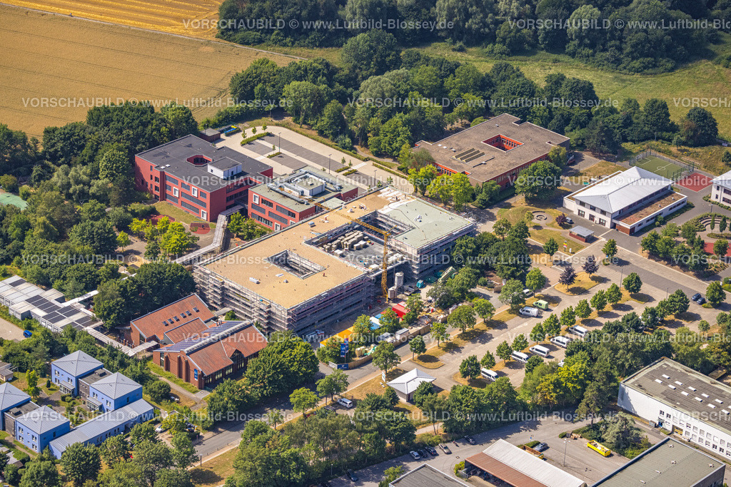 Dortmund220704634 | Luftbild, LWL Förderschulen, Schule Am Marsbruch, Martin-Bartels-Schule, Baustelle und Renovierung,  Schüren, Dortmund, Ruhrgebiet, Nordrhein-Westfalen, Deutschland