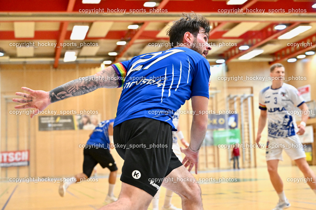 SC Ferlach vs. ALPLA HC Hard | #27 PERNOVSEK Luka SC Ferlach, SC Ferlach vs. ALPLA HC Hard, SC Ferlach vs. ALPLA HC Hard am 05.04.2025 in Ferlach (Ballspielhalle Ferlach), Austria, (Photo by Bernd Stefan)