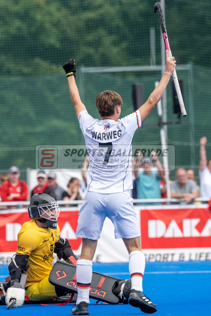 SFE_20230716_0385 | EuroHockey EM U18 Boys Final Belgium vs Germany am 16.07.2023 in Krefeld (Gerd-Wellen-Hockeyanlage), Photo: Stephan Fehrmann 2023 (Sports-Gallery)