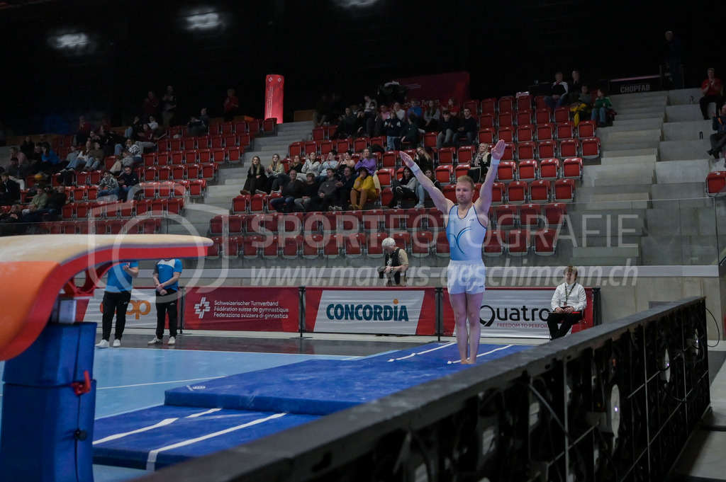 Schweizer Meisterschaften Kunstturnen Mannschaften Männer (A) - 22. November 2025 | Schweizer Meisterschaften Kunstturnen Mannschaften Männer (A)AXA Arena, WinterthurBild: Sportfotografie Markus Aeschimann | www.markus-aeschimann.ch - Realisiert mit Pictrs.com