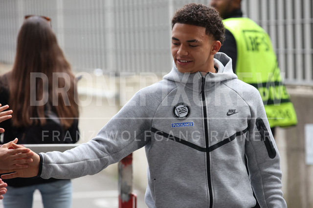SK Puntigamer Sturm Graz vs TSV Egger Glas Hartberg – Championship Group    | Graz, Austria, 12.Apr.26 - SOCCER - ADMIRAL Bundesliga, SK Puntigamer Sturm Graz vs TSV Egger Glas Hartberg. The image shows Jacob Peter Hoedl (STU).    