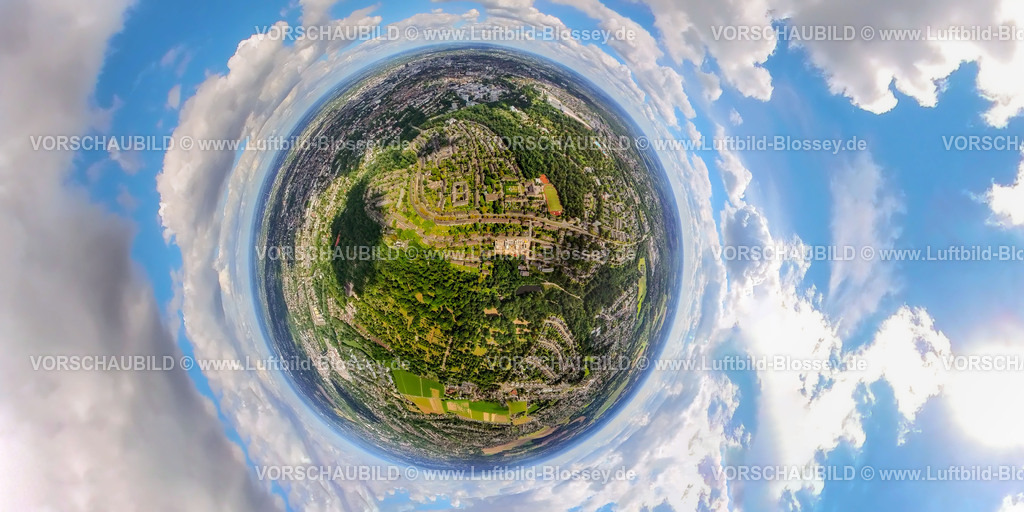 Essen220806_14Margarethenhoehe_ImStillenWinkel-2 |  Luftbild der Margarethenhöhe in Essen, Krupp Arbeitersiedlung, Baudenkmal, Denkmalschutz, Wohnsiedlung, Gründungsort des Funkekonzern, Brost, Funke, Essen, Ruhrgebiet,NRW , Deutschland