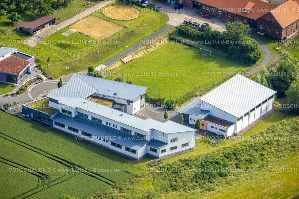 Hamm220602109 | Luftbild, Schule Am Adelwald, Rhynern, Hamm, Ruhrgebiet, Nordrhein-Westfalen, Deutschland