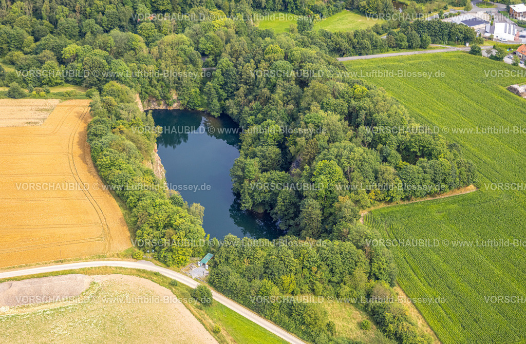 Warstein240713497Belecke | Luftbild, Drewer Steinbrüche mit See, Waldgebiet, Belecke, Warstein, Sauerland, Nordrhein-Westfalen, Deutschland