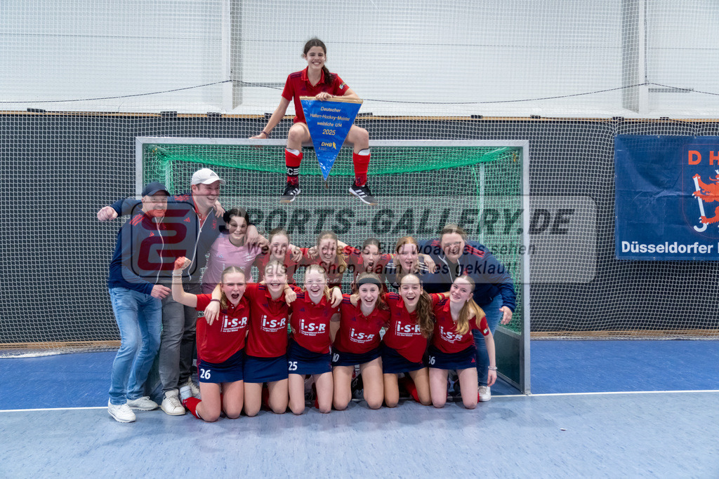 HK_20250223_103375 | Deutsche Meisterschaft wU14 Finale und Ehrungen am 23.2.2025 Düsseldorfer HC, Düsseldorf
