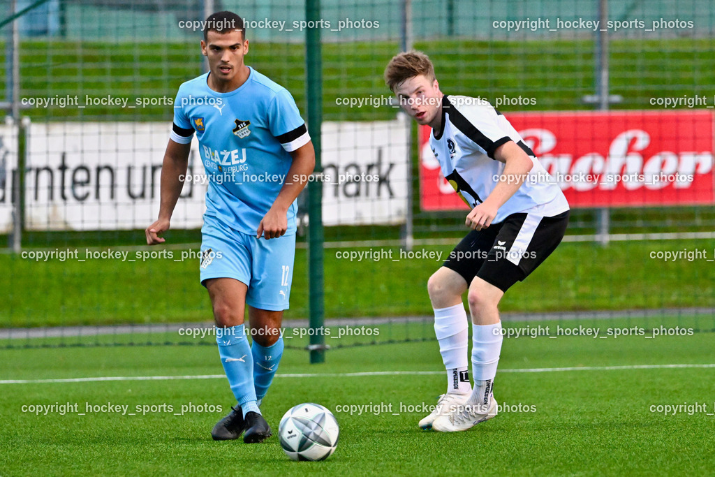 SV Spittal vs. SVG Bleiburg | #12 Lazar Gacic SVG Bleiburg, #39 Fabian Hoi SV Spittal, SV Spittal vs. SVG Bleiburg, SV Spittal vs. SVG Bleiburg am 14.08.2024 in Spittal an der Drau (Goldeck Stadion), Austria, (Photo by Bernd Stefan)