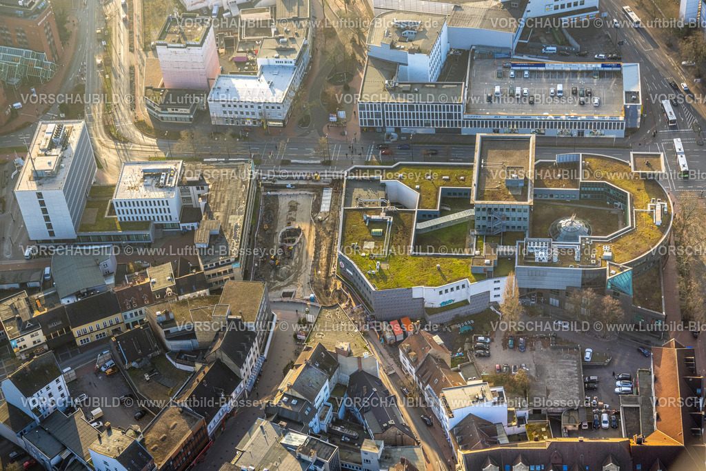Hamm241200825 | Luftbild, Baustelle Westentor am City-Center, Hochbunker Neue Bahnhhofstraße, Mitte, Hamm, Ruhrgebiet, Nordrhein-Westfalen, Deutschland