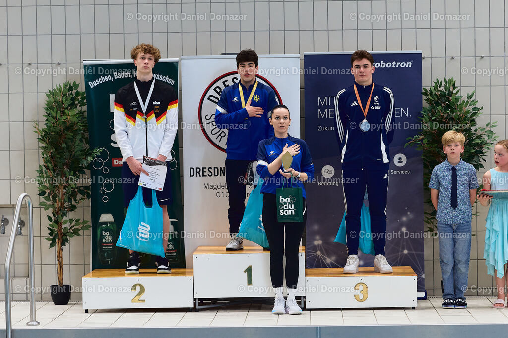 International Youth Diving Meet 2026 | Day 3 of 5 | International Youth Diving Meet 2026| Day 3 of 5 | 24.04.2026 | Youth diving competition featuring 1m and 3m springboard and platform at the Schwimmsportkomplex Freiberger Platz in Dresden.@ Domazer Photography - Realisiert mit Pictrs.com