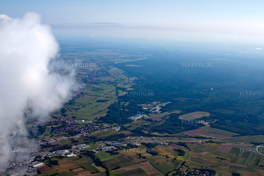 Luftbild: Wissembourg von Süden in Oberhoffen-lès-Wissembourg im Bundesland Bas-Rhin in Frankreich. – Foto: IMG_21030.jpg vom 06.09.2009 durch Werner Riehm/FLY-FOTO.de – Auflösung des Originals: 4752 x 3168 px