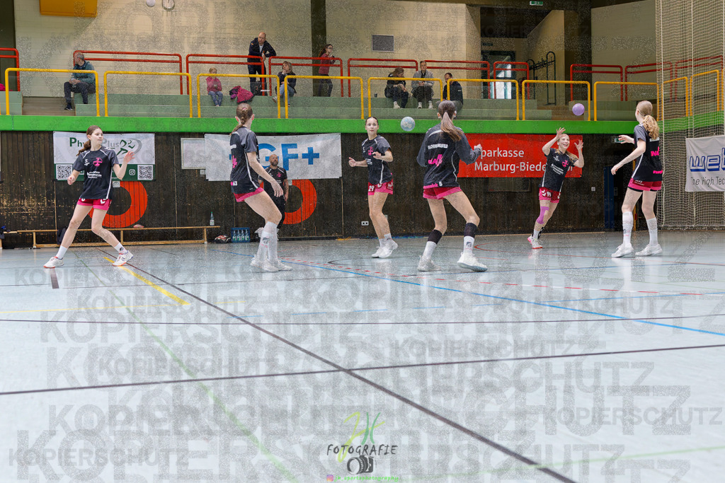 Hessenmeisterschaft wJC - Spiel um Platz 3; TuS Kriftel - SG Schenklengsfeld | Hessenmeisterschaft wJC - Spiel um Platz 3; TuS Kriftel - SG Schenklengsfeld am 22.03.2025 in Biedenkopf (Sporthalle Lahntalschule)Photo © 2025 - Jörg Heinrich - Realisiert mit Pictrs.com