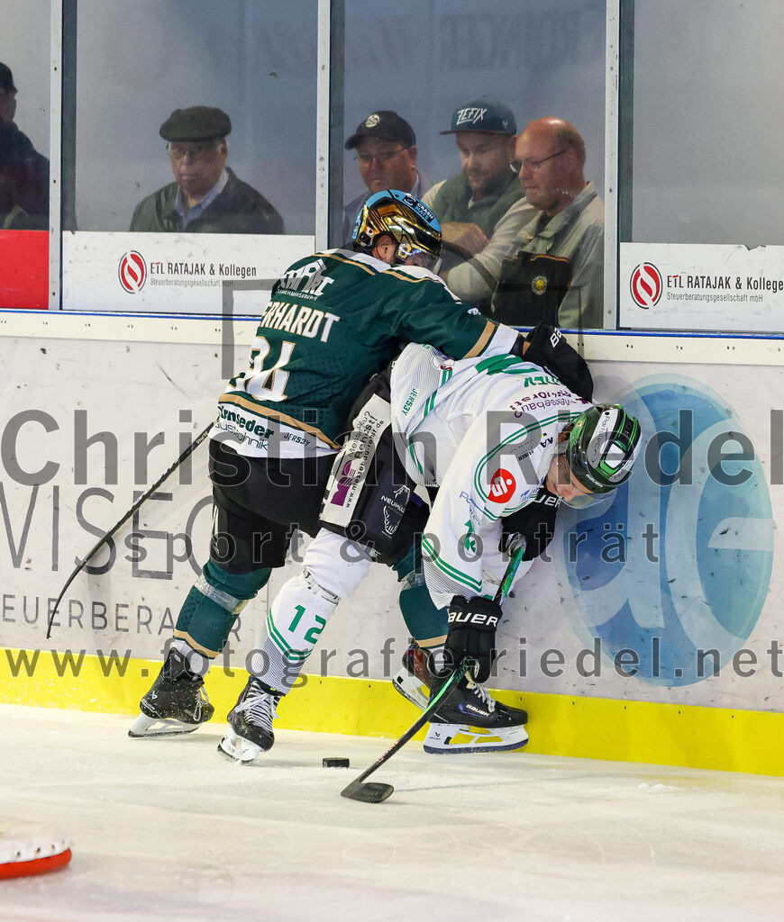 2025-09-21_051_TSV_Erding_gegen_Hoechstadter_Alligators | Erding, Deutschland, 21.09.2025:Eishockey, Oberliga Süd 2025 / 2026, 2. Spieltag, TSV Erding gegen Höchstadter Alligators, Endergebnis: 3:4Foto: Christian Riedel / fotografie-riedel.net