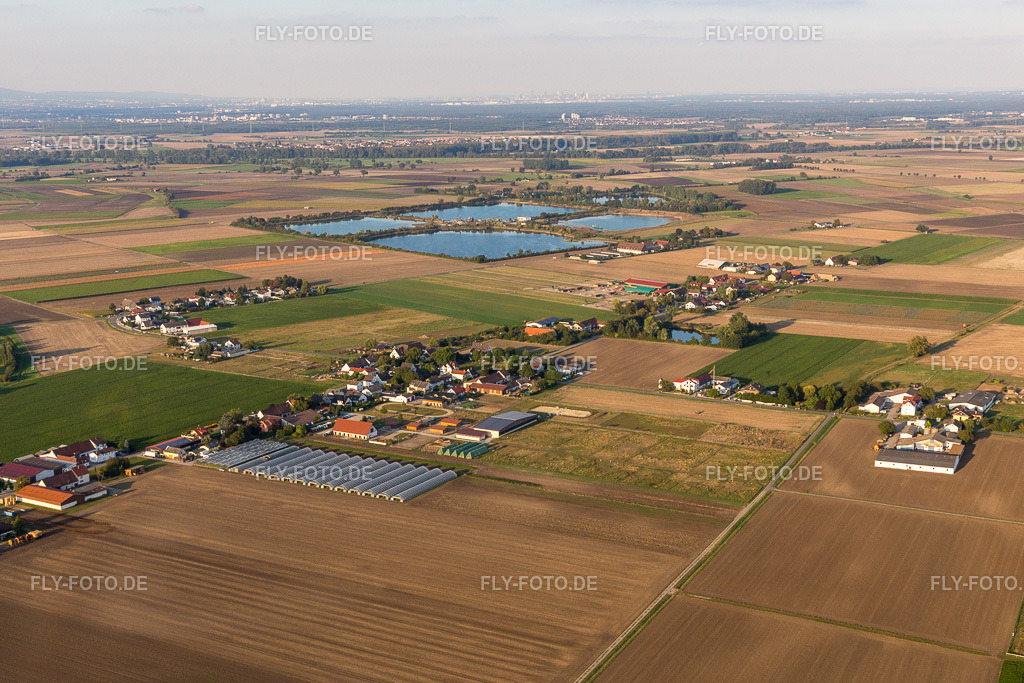 Ortsansicht | Luftbild: Ortsansicht im Ortsteil Hessenaue in Trebur im Bundesland Hessen in Deutschland. Foto: IMG_094661.jpg vom 21.09.2016 durch Werner Riehm/FLY-FOTO.de - Realisiert mit Pictrs.com