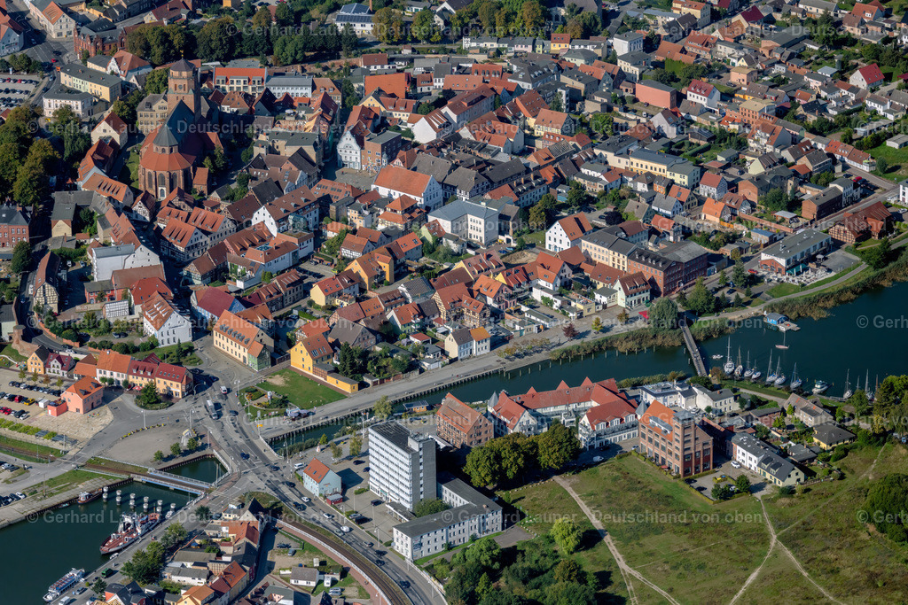 4061063 | WOLGAST 08.09.2021 Stadtansicht vom Innenstadtbereich in Wolgast im Bundesland Mecklenburg-Vorpommern. // City view of the city area of in Wolgast in the state Mecklenburg - Western Pomerania. Foto: Gerhard Launer