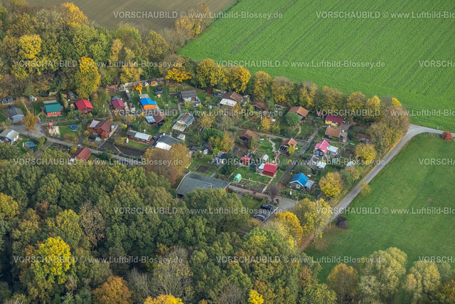 Hamm221012258 | Luftbild, Kleingartenanlage Zur Schönen Aussicht, Herbstfarben, Rhynern, Hamm, Ruhrgebiet, Nordrhein-Westfalen, Deutschland