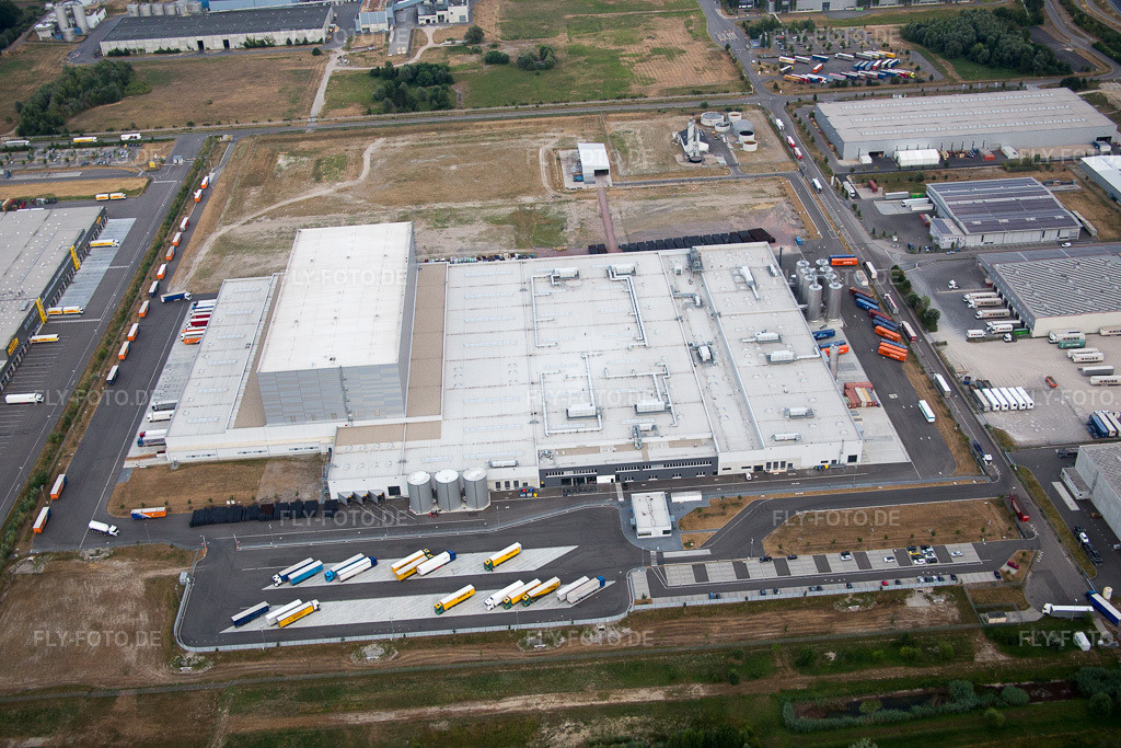 Luftbild: Wörth am Rhein, Industriegebiet Oberwald in Wörth am Rhein im Bundesland Rheinland-Pfalz in Deutschland. Foto: IMG_083764.jpg vom 24.07.2015 durch Werner Riehm/FLY-FOTO.de