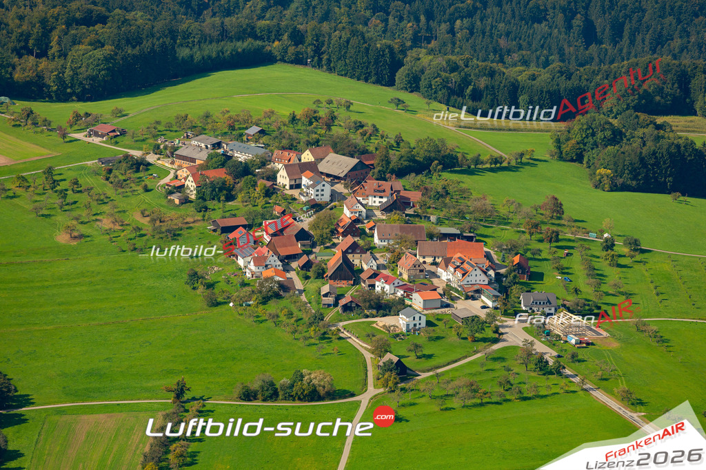 Luftaufnahme von Siebenknie Murrhardt Bild- Das Luftbild wurde 2025 vom UL-Flugzeug heraus erstellt ( keine Drohne ) - Hochauflösende Luftaufnahme -Nicht vergleichbar mit Google Maps oder Satelittenbilder- Die Geschenkidee !Mit Lizenz und Bildrechte bestellbar