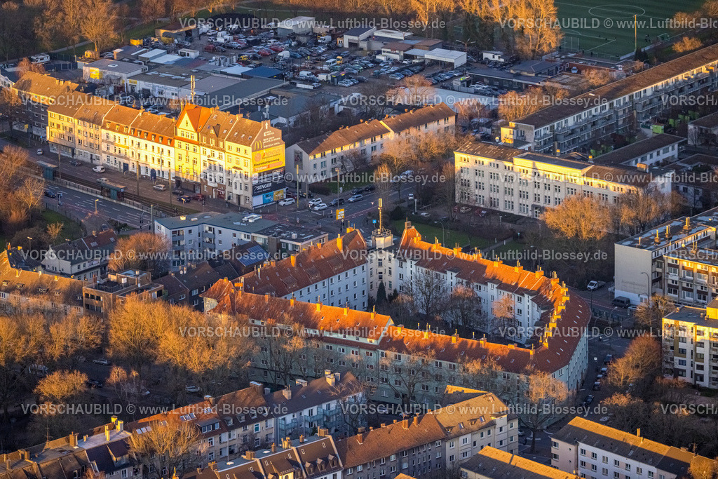 Dortmund230202895 | Luftbild, Rechteckige Wohnanlage Uhlandstraße, Nordmarkt, Dortmund, Ruhrgebiet, Nordrhein-Westfalen, Deutschland