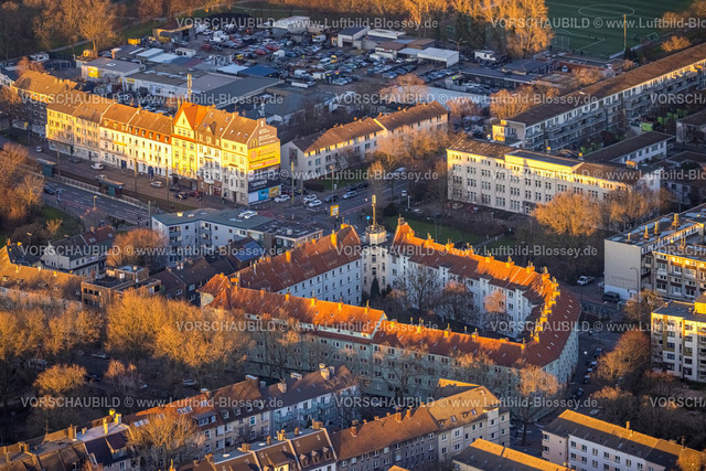 Dortmund230202895 | Luftbild, Rechteckige Wohnanlage Uhlandstraße, Nordmarkt, Dortmund, Ruhrgebiet, Nordrhein-Westfalen, Deutschland