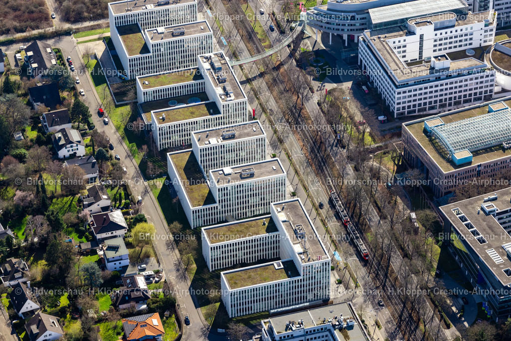 Luftbilder Bonn-0170 | Luftbildfotografie Verwaltungsgebäude des Unternehmens Deutsche Telekom an der Friedrich-Ebert-Allee im Ortsteil Gronau in Bonn im Bundesland Nordrhein-Westfalen, Deutschland. - Realisiert mit Pictrs.com