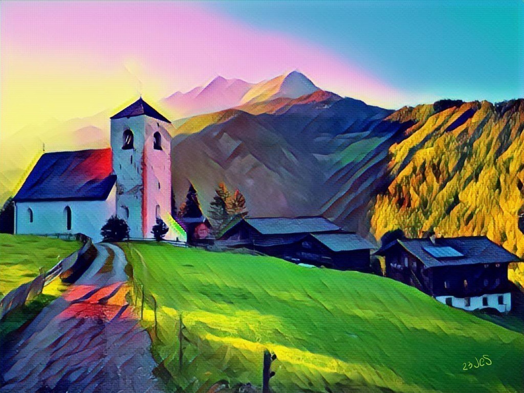 "Kapellenpfad Osttirol"  | Künstler/in Member of AKM/austromechana. Troubadour. 2026 a fascinating journey began with Tatjana my AI muse✨ METISSIREN set sails and left the harbor ⛵
