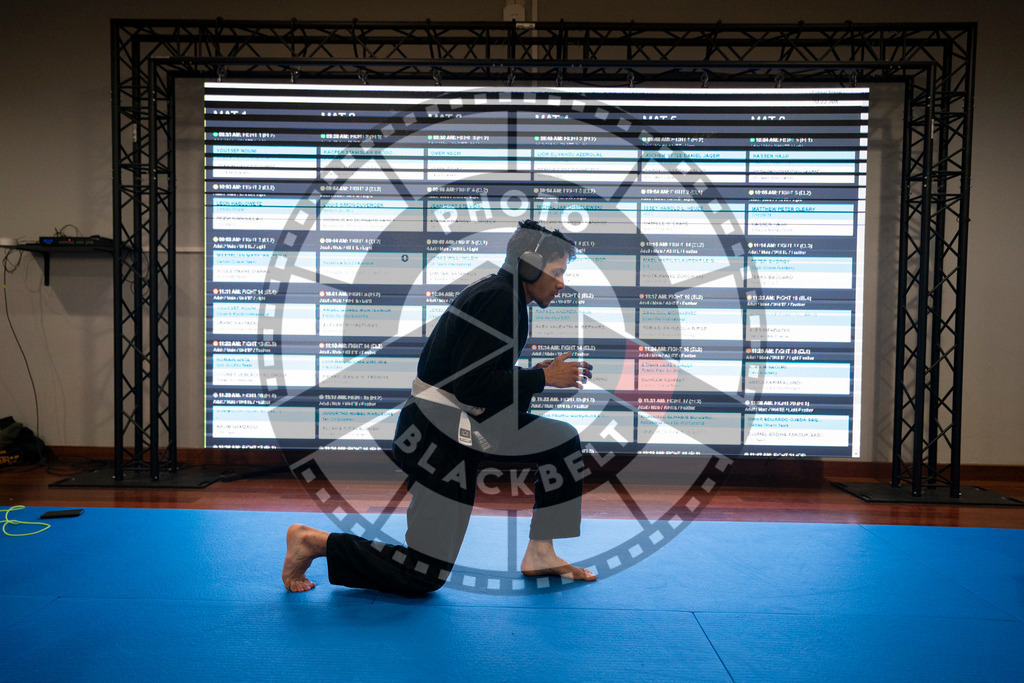 20240119PBB0665 | Fighters compete during the IBJJF European Championship in Paris, France, on January 19, 2024.