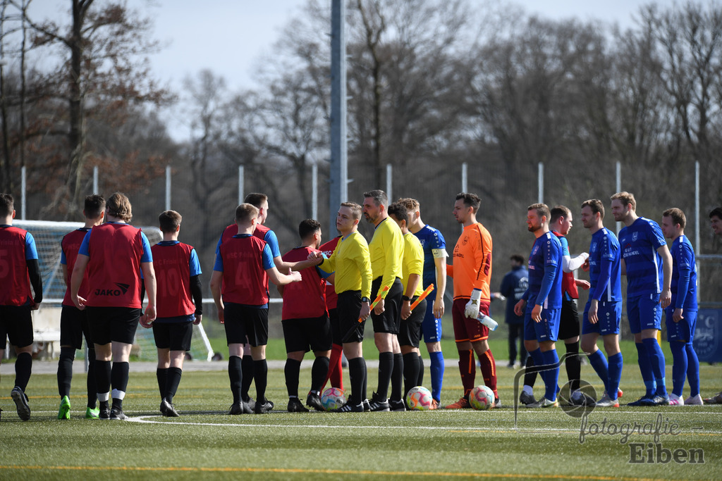 FC Rastede-WSC Frisia | Herren Kreisliga; FC Rastede (blau)-WSC Frisia WHV (rot) am 26.03.2023; in Rastede (Stadion Kötterweg), Photo: Philip Eiben 2023 - Realisiert mit Pictrs.com