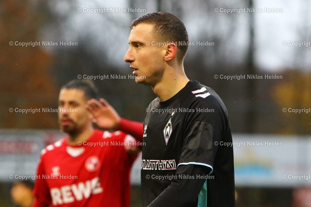 NH_FCEintrachtNorderstedt_SVWerderBremenU23_RegionalligaNord_17112024 | #16 Maik Lukowicz (SV Werder Bremen U23)Fußball I Herren I Regionalliga Nord I Saison 2024-2025 I 19. Spieltag I FC Eintracht Norderstedt - SV Werder Bremen U23 I 17.11.2024 I Edmund-Plambeck-Stadion
