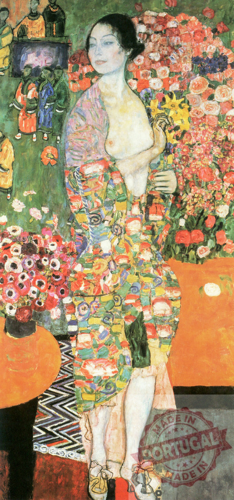 Gustav Klimt's The Dancer (1916–1918) famous painting. Original from Wikimedia Commons. Digitally enhanced by rawpixel. | Gustav Klimt's The Dancer (1916–1918) famous painting. Original from Wikimedia Commons. Digitally enhanced by rawpixel. - Realisiert mit Pictrs.com