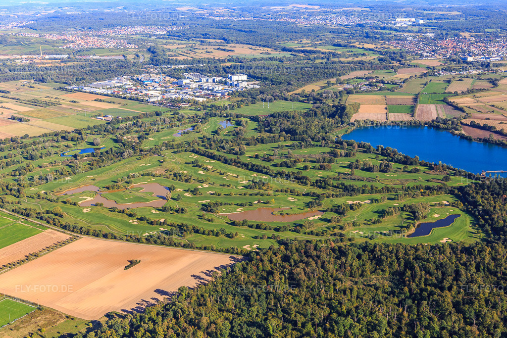 Luftbild: Golf Club St. Leon-Rot im Ortsteil Rot in St. Leon-Rot im Bundesland Baden-Württemberg in Deutschland. Foto: IMG_149925.jpg vom 18.09.2025 durch Werner Riehm/FLY-FOTO.deGolf Club St. Leon-Rot - Golfplätze auf Topniveau: Golf Club St. Leon-Rot