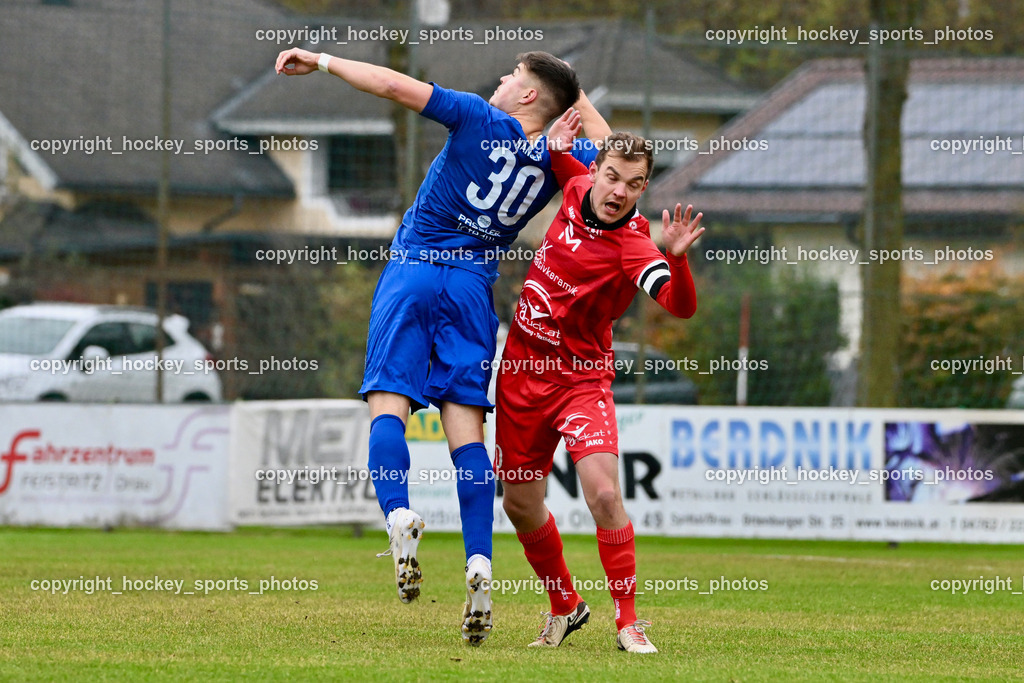 SV Rothenthurn vs. Union Matrei | #30 Manuel Hanser  Matrei, #10 Thomas Platzer SV Rothenthurn, SV Rothenthurn vs. Union Matrei, SV Rothenthurn vs. Union Matrei am 09.11.2024 in Rothenthurn (Sportplatz Rothenthurn), Austria, (Photo by Bernd Stefan)