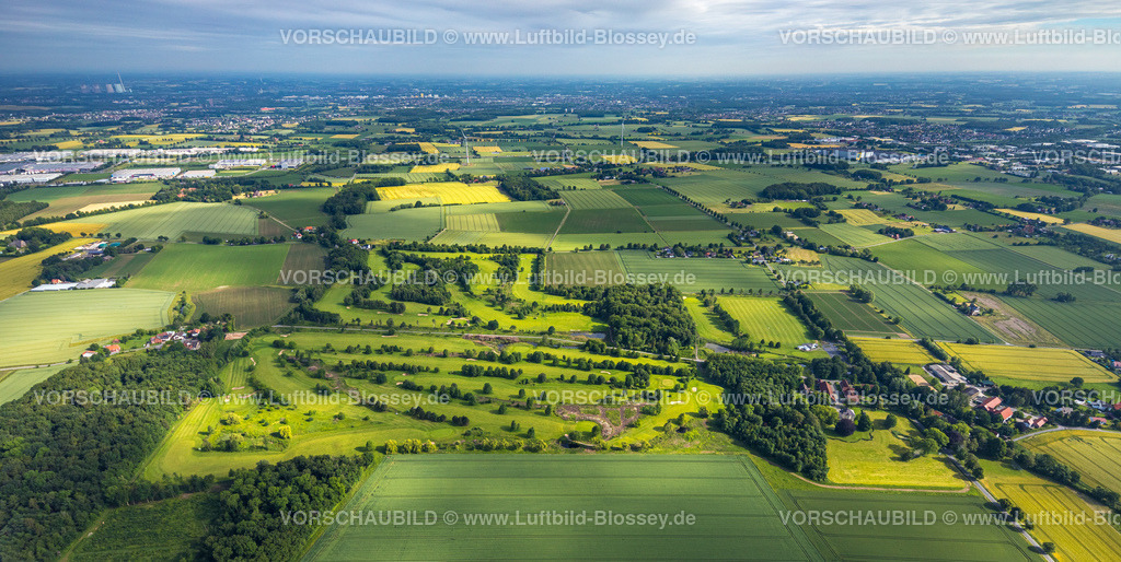 Hamm220604081 | Luftbild, Golfplatz Gut Drechen, Gobel-von-Drechen-Straße und Drei Eichen Weg, Osterbönen, Bönen, Ruhrgebiet, Nordrhein-Westfalen, Deutschland
