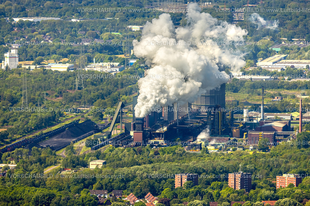 Bottrop230509321 | Luftbild, Kokerei Zeche Prosper mit Rauchwolke, ArcelorMittal Bottrop, Welheim, Bottrop, Ruhrgebiet, Nordrhein-Westfalen, Deutschland