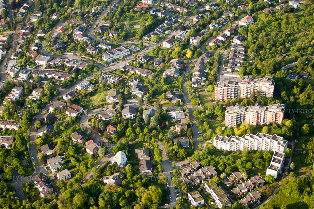 Luftbild: Stadtteil Geigersberg im Stadtgebiet im Ortsteil Durlach in Karlsruhe im Bundesland Baden-Württemberg in Deutschland. Foto: IMG_27473.jpg vom 23.05.2010 durch Werner Riehm/FLY-FOTO.de