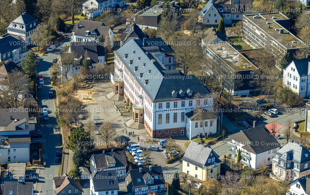 Olpe250307914Mitte | Luftbild, Städtisches Gymnasium, Olpe-Stadt, Olpe, Sauerland, Nordrhein-Westfalen, Deutschland