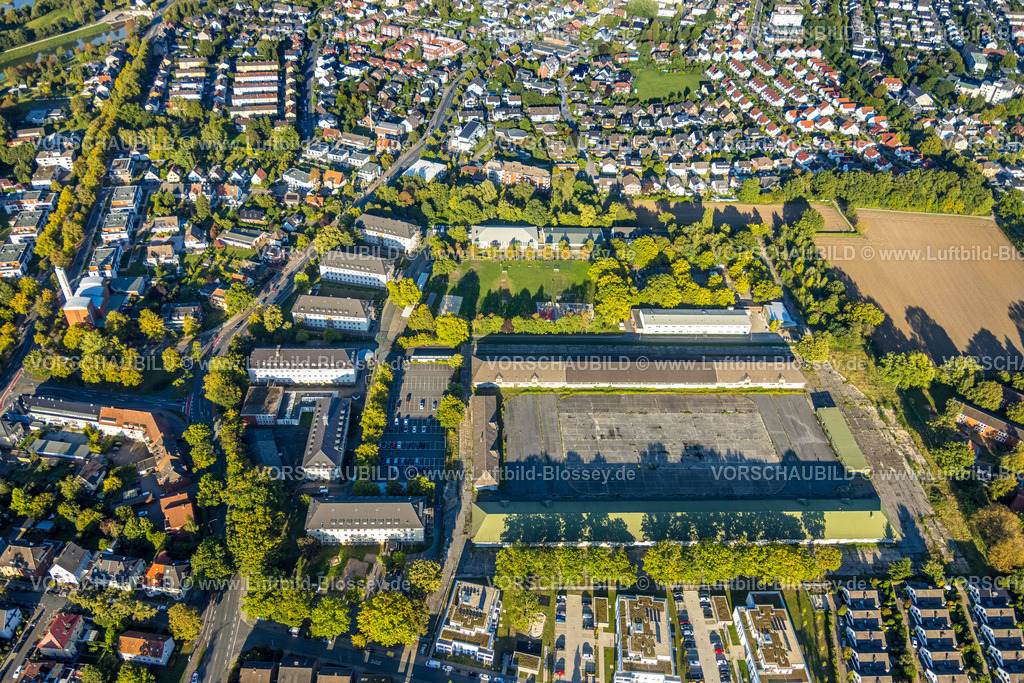 Hamm250904708 | Luftbild, Bundesverwaltungsamt Hamm und Hauptzollamt, Zentrale Unterbringungseinrichtung für Flüchtlinge (ZUE),  Sankt-Georgs-Platz, Uentrop, Hamm, Ruhrgebiet, Nordrhein-Westfalen, Deutschland
