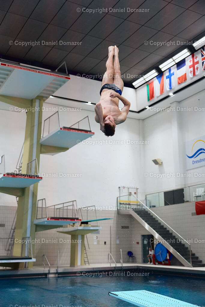 International Youth Diving Meet 2026 | Day 3 of 5 | International Youth Diving Meet 2026| Day 3 of 5 | 24.04.2026 | Youth diving competition featuring 1m and 3m springboard and platform at the Schwimmsportkomplex Freiberger Platz in Dresden.@ Domazer Photography - Realisiert mit Pictrs.com