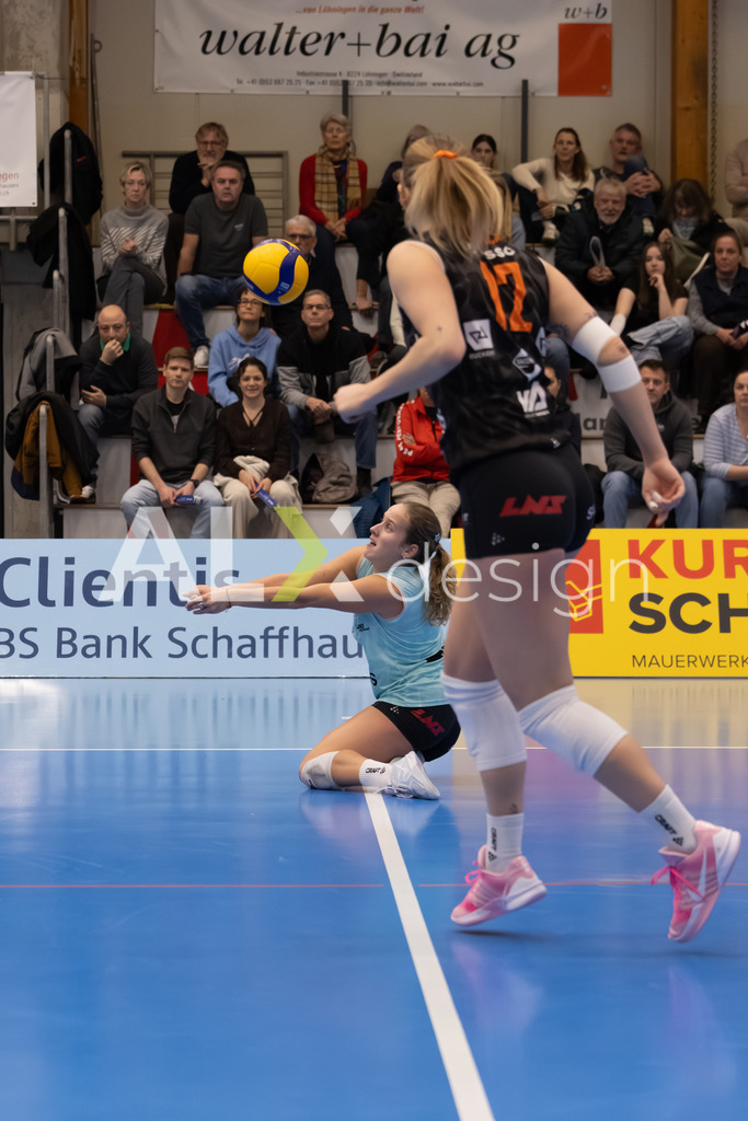 Volleyball I Frauen I Saison 2025-2026 I Volleyball NLA | Women I Round 16 I VC Kanti Schaffhausen - Viteos NUC I 31.01.2026 | 1 Caroline Delley (CH) (Viteos NUC) – Libero - Realisiert mit Pictrs.com