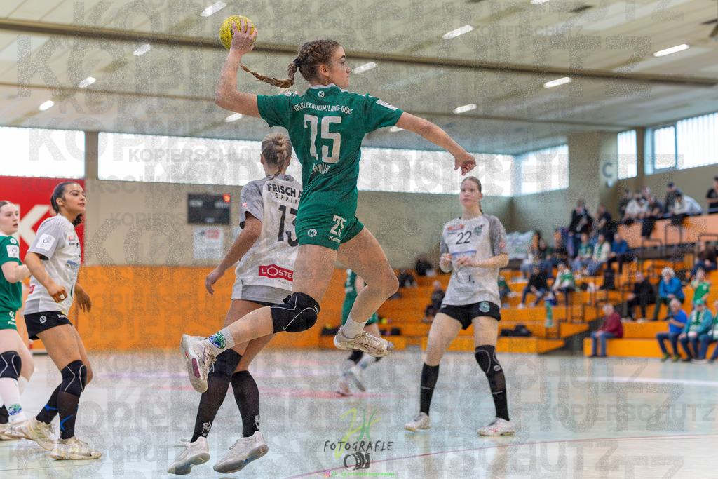 Jugendbundesliga wJA, Pokalrunde, HSG Kleenheim/Langgöns - Frisch Auf Göppingen | Jugendbundesliga wJA, Pokalrunde, HSG Kleenheim/Langgöns - Frisch Auf Göppingen am 28.02.2026 in Oberkleen (Weidig-Halle)Photo © 2026 - Jörg Heinrich - Realisiert mit Pictrs.com