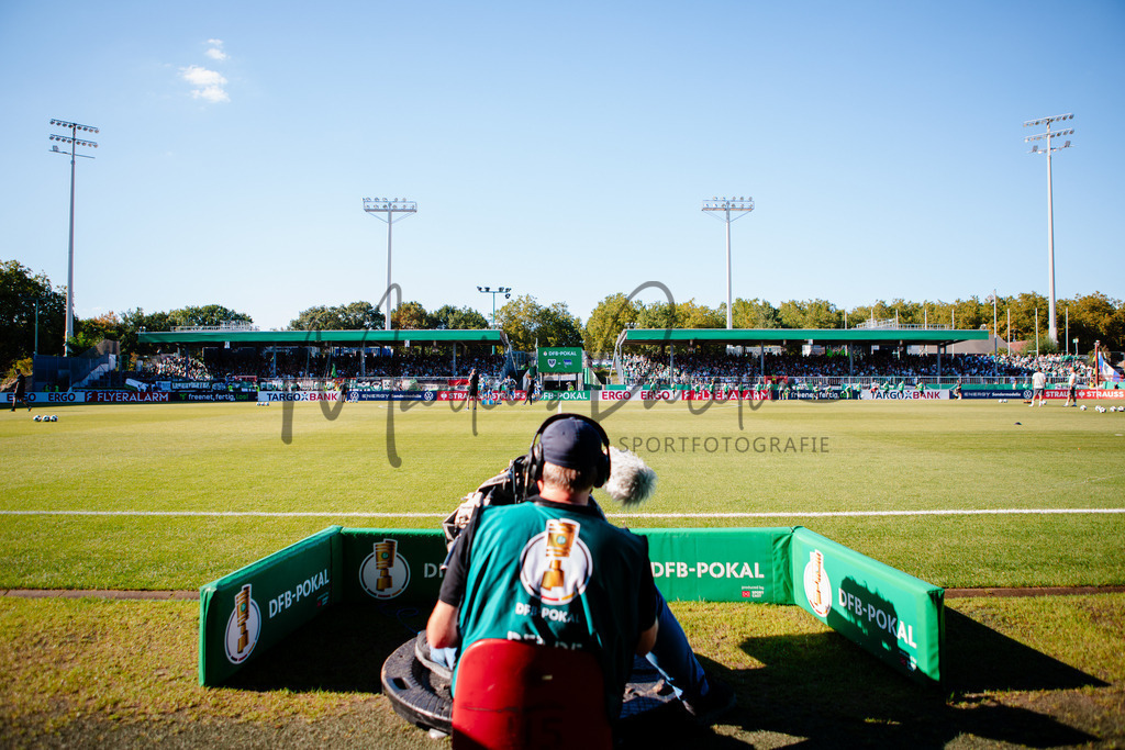 DFB-Pokal 2025/2026, 1. Runde: SC Preußen Münster - Hertha BSC Berlin | Münster, 18.08.2025: DFB-Pokal 2025/2026, 1. Runde, SC Preußen Münster gegen Hertha BSC Berlin im LVM-Preußenstadion in Münster.(Foto: sportfotografie.ms | Markus Paletta) - Realisiert mit Pictrs.com