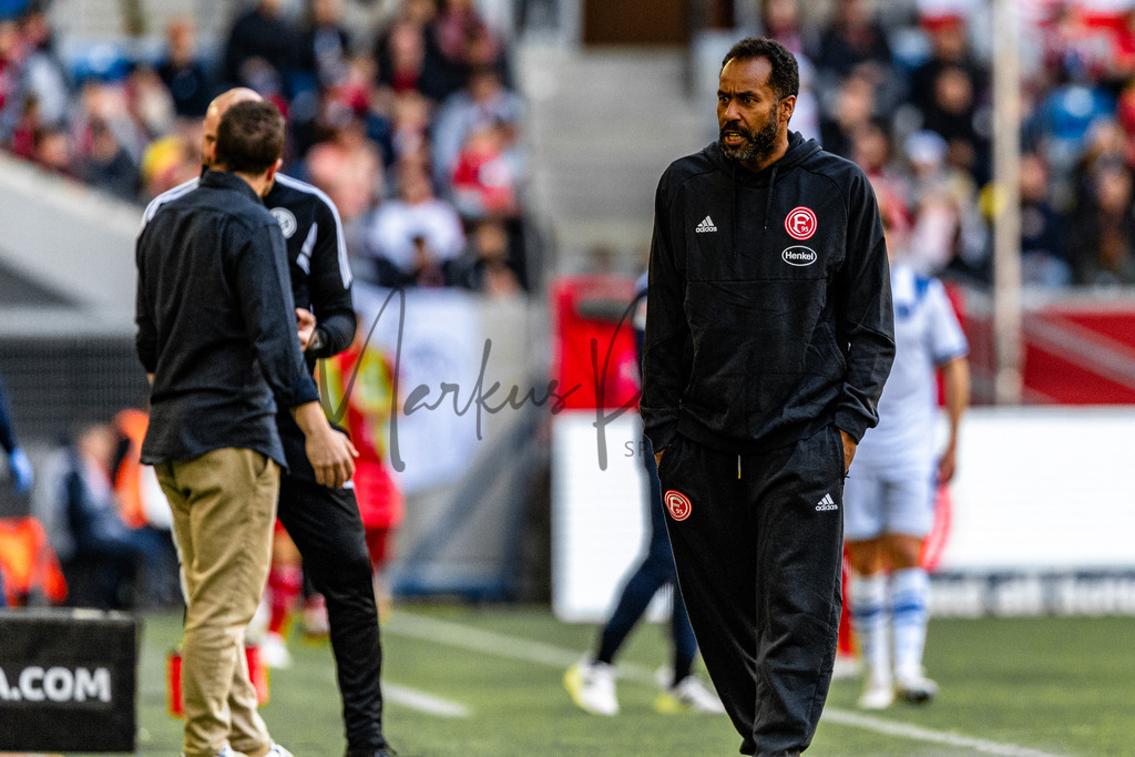 Fortuna Düsseldorf vs. Karlsruher SC | Düsseldorf, 30.04.2023: 2. Bundesliga, 30. Spieltag, Fortuna Düsseldorf gegen Karlsruher SC in der Merkur Arena in Düsseldorf. Foto: sportfotografie.ms | Markus Paletta - Realisiert mit Pictrs.com