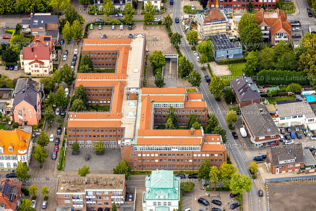 Ahlen230803240 | Luftbild, uftbild, Agentur für Arbeit, Ahlen, Ruhrgebiet, Nordrhein-Westfalen, Deutschland