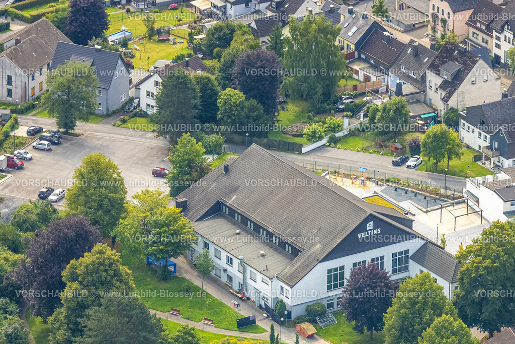 Meschede250807004 | Luftbild, Schützenhalle Freienohl, Meschede, Sauerland, Nordrhein-Westfalen, Deutschland