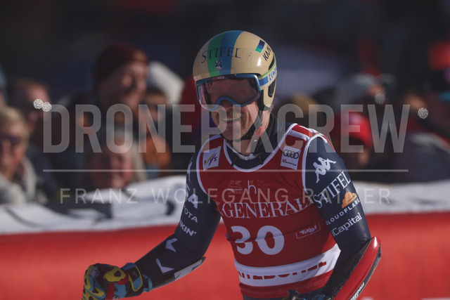 Audi FIS Ski World Cup: Men’s Slalom – Hahnenkamm Race, Kitzbuehel | Kitzbuehel, Austria, 25.Jan.26 - Alpine Skiing - FIS World Cup, Hahnenkamm Race, Slalom, men. The image shows RADAMUS River (USA, Rossignol).