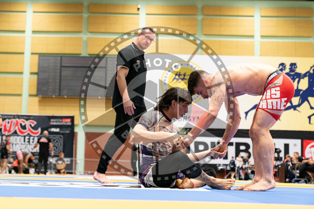 20230916PBB5955 | Fighters compete during the grappling tournement ADCC Trials (European, Middle East and African Championship) in Warsaw, Poland, on September 16, 2023.