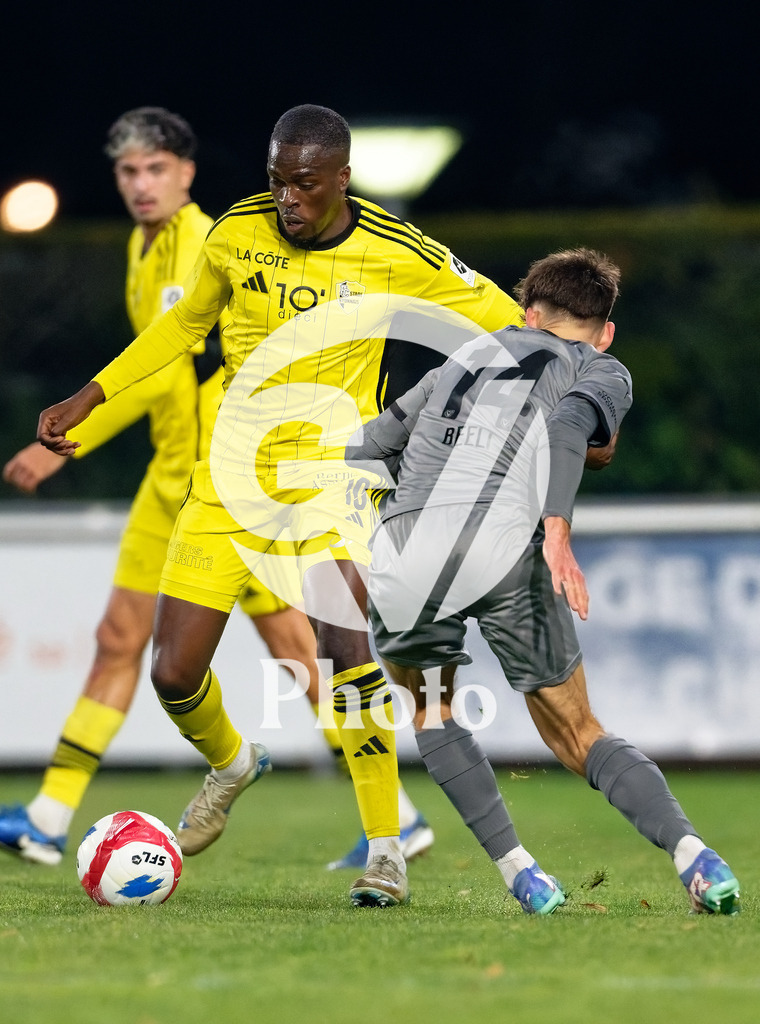 dieci Challenge League - FC Stade Nyonnais v FC Vaduz |  during the dieci Challenge League match between FC Stade Nyonnais and FC Vaduz at Centre sportif de Colovray in Nyon, Switzerland
