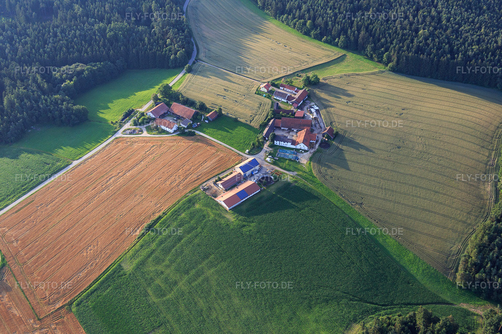 Luftbild: Gigersreuth im Ortsteil Oberhausen in Reisbach im Bundesland Bayern in Deutschland. Foto: IMG_090444.jpg vom 02.07.2016 durch Werner Riehm/FLY-FOTO.de
