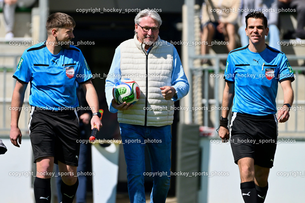 SC Landskron vs. SV Falle Maria Gail | Christoph Egger Referee, #Villacher Gemeinderat Christian Struger, Emanuel Johann Kulterer Referee, SC Landskron vs. SV Falle Maria Gail, SC Landskron vs. SV Falle Maria Gail am 17.05.2026 in Villach (Sportanlage Landskron), Austria, (Photo by Bernd Stefan)