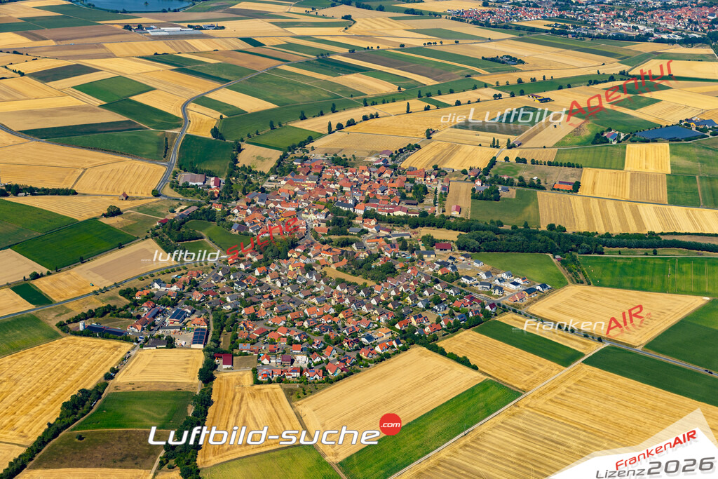 Das Luftbild der Stadt Frankenwinheim wurde 2022 vom Flugzeug heraus erstellt (keine Drohnen-Aufnahmen) Aufnahmehöhe ca.450 Meter- hohe Bildauflösung und Druck-Qualität. Garantiert!