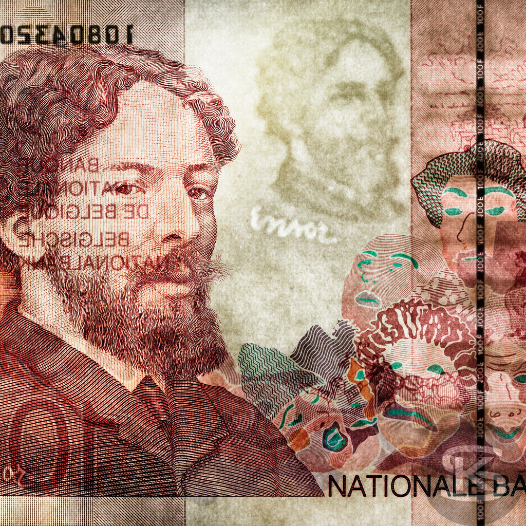 BELGIEN - James Ensor | Maler, 1860-1949 | Entdecken Sie "Gesichter der Währungen" – eine einzigartige Fotoserie von Stefan Kuhn, die Banknoten aus aller Welt als Kunstwerke neu interpretiert. Vorder- und Rückseite verschmelzen zu faszinierenden Kompositionen.  - Realisiert mit Pictrs.com
