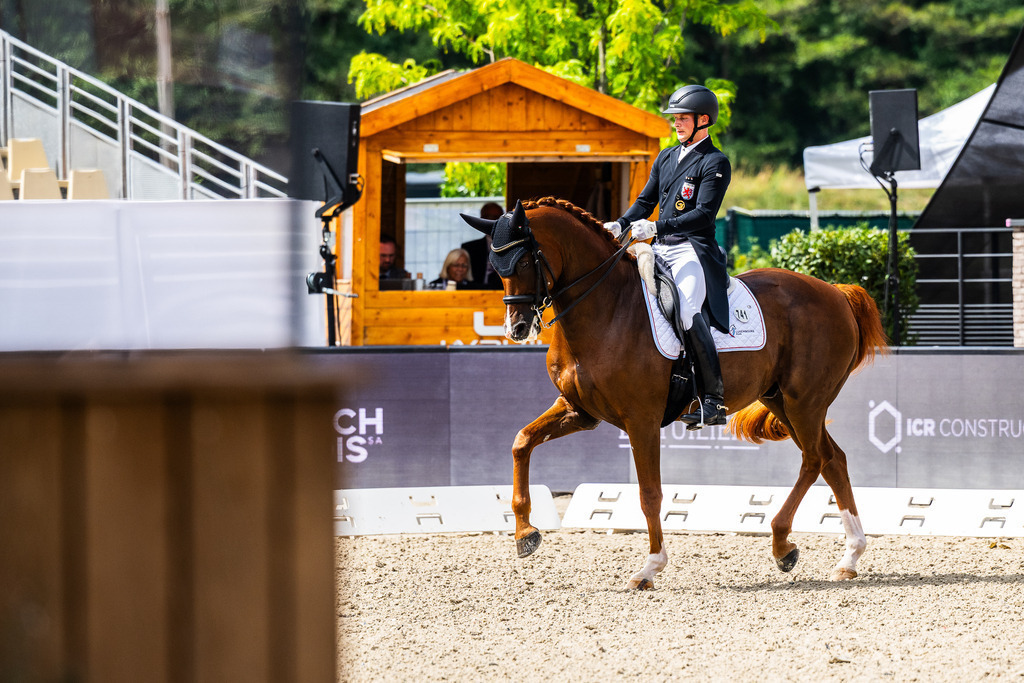 Nicolas Wagner-Ehlinger on Quater Back Junior | FEI Dressage European Championship for Seniors - Realisiert mit Pictrs.com